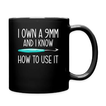 Crochet - Mug uni - noir - Droite