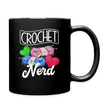 Funny crochet - Full Colour Mug - black - Right