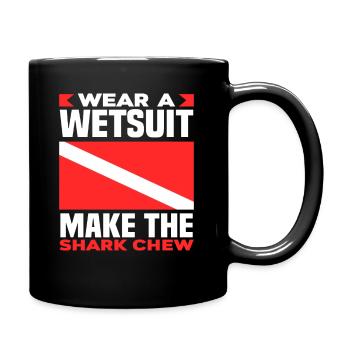 Funny diver gift - Full Colour Mug - black - Right