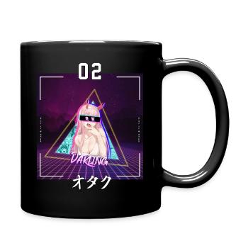 Otaku Anime T-Shirt - Tasse einfarbig - Schwarz - Rechts