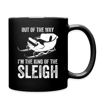 Traîneau à chiens | Mushing - Mug uni - noir - Droite