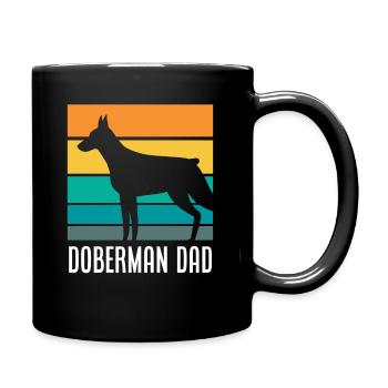 Doberman Papa - Mug uni - noir - Droite
