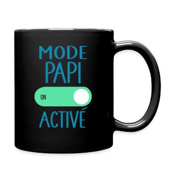Mode Papi Activé Idée Cadeau Annonce Grossesse - Mug uni - noir - Droite
