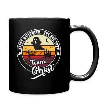Happy Halloween Team Ghost "the boo crew" - Full Colour Mug - black - Right