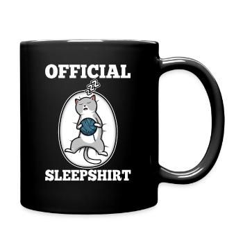 Chemise de sommeil officielle chat - Mug uni - noir - Droite
