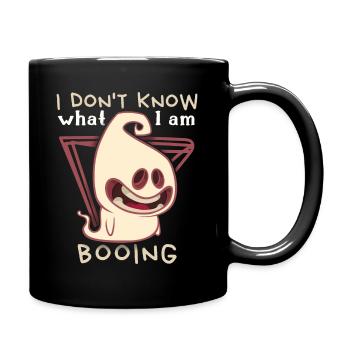 Funny ghost, boo-terror saying Halloween - Full Colour Mug - black - Right