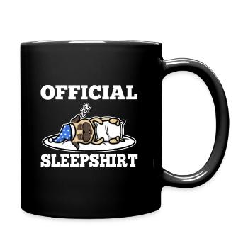 Official sleepshirt Pug - Full Colour Mug - black - Right