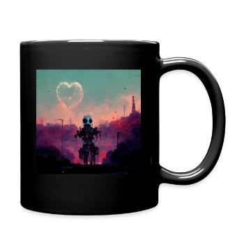 L’amour de la machine - Mug uni - noir - Droite
