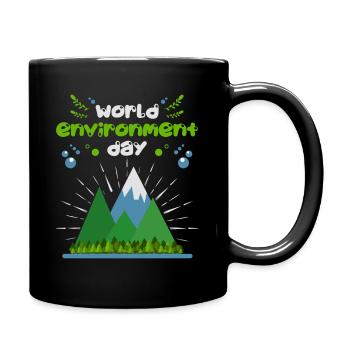 Welt Umwelttag, World Environment Day - Tasse einfarbig - Schwarz - Rechts