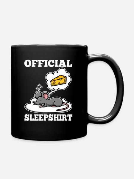Official sleepshirt Maus - Tasse einfarbig - Schwarz