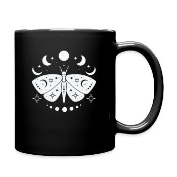 Himmlischer Schmetterling Mystischer - Tasse einfarbig - Schwarz - Rechts