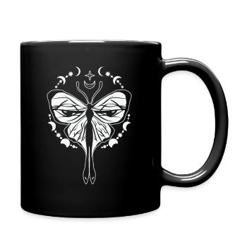 Himmlischer Schmetterling Mystischer - Tasse einfarbig - Schwarz - Rechts