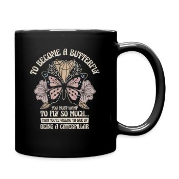Butterfly Mystical Butterfly Lover Celestial Art - Full Colour Mug - black - Right