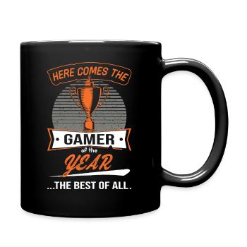 Trophy Cup for Gambler of the Year - Full Colour Mug - black - Right