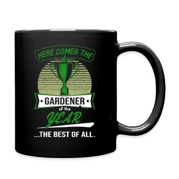 Trophy Cup for Gardener of the Year - Full Colour Mug - black - Right