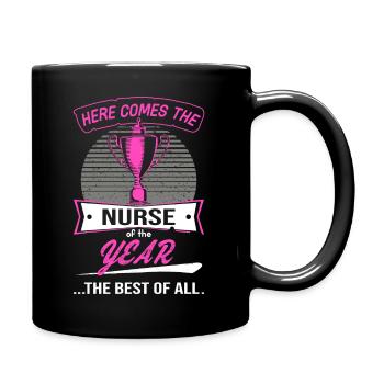 Trophée de l’infirmière de l’année - Mug uni - noir - Droite