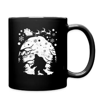 Père Noël Rennes Bigfoot Sasquatch Noël - Mug uni - noir - Droite
