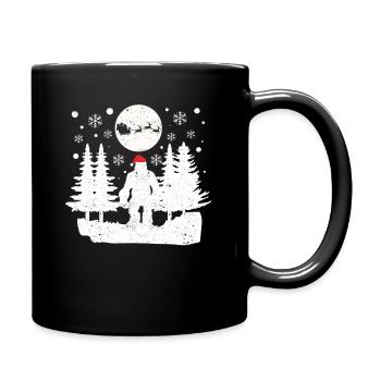 Père Noël Rennes Bigfoot Sasquatch Noël - Mug uni - noir - Droite