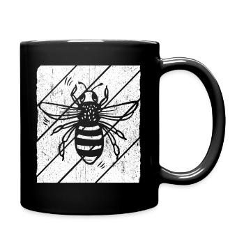Vintage Bienen Flüsterer Bee Imker Biene Imkerei M - Tasse einfarbig - Schwarz - Rechts
