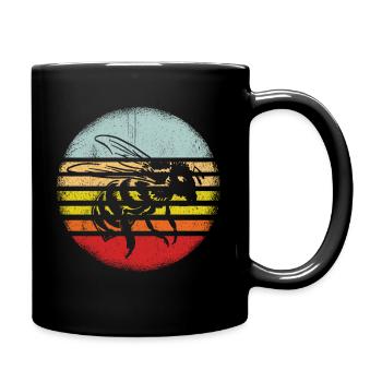 Vintage Bienen Flüsterer Bee Imker Bienen Geschenk - Tasse einfarbig - Schwarz - Rechts