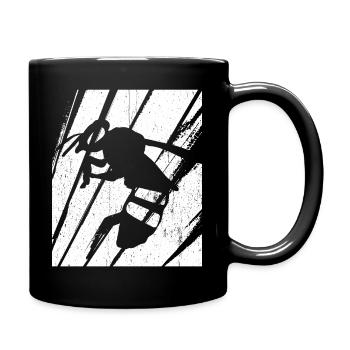 Vintage Bienen Flüsterer Bee Imker Bienen Geschenk - Tasse einfarbig - Schwarz - Rechts