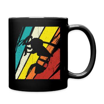 Vintage Bienen Flüsterer Bee Imker Biene Imkerei M - Tasse einfarbig - Schwarz - Rechts