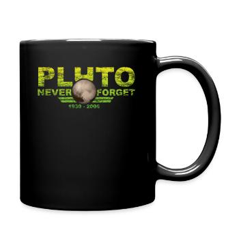 N’oubliez jamais Pluto Design Retro Style Funny Space - Mug uni - noir - Droite