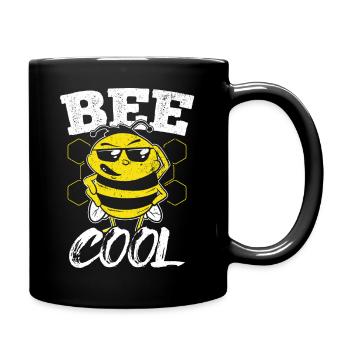 Bee Cool Bienen Imker Nachhaltigkeit Klimaschutz G - Tasse einfarbig - Schwarz - Rechts