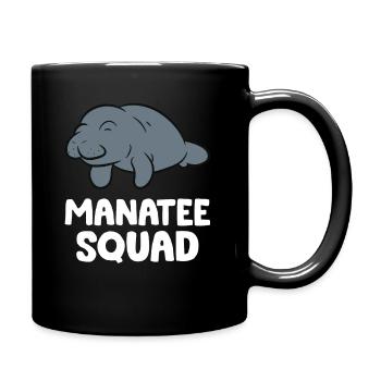 Manatee-Kader Team Manatee - Tasse einfarbig - Schwarz - Rechts