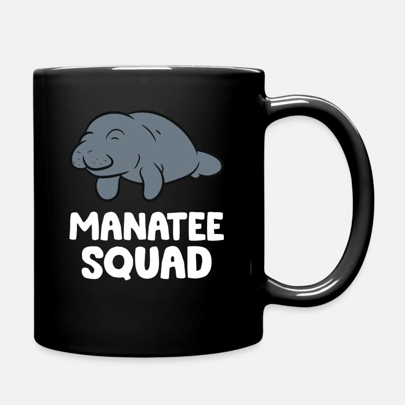 Manatee-Kader Team Manatee - Tasse einfarbig - Schwarz