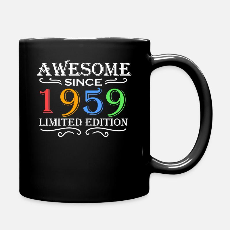 1959 - Born 1959 - Full Colour Mug - black