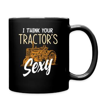 Amateurs de tracteurs agricoles - Mug uni - noir - Droite