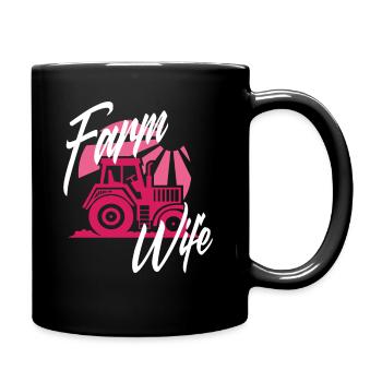 Farmer Farmer Farmer Wife - Full Colour Mug - black - Right
