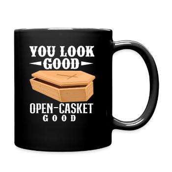 Undertaker Mortician - Full Colour Mug - black - Right