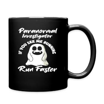 Geisterjäger Geisterjagd Geister - Tasse einfarbig - Schwarz - Rechts