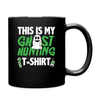Geisterjagd Shirt - Tasse einfarbig - Schwarz - Rechts
