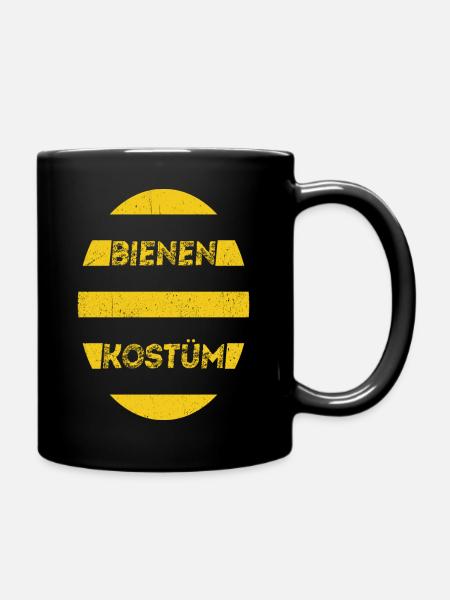 Bienen Kostüm Fasching Karneval Bienenkostüm Gesch - Tasse einfarbig - Schwarz