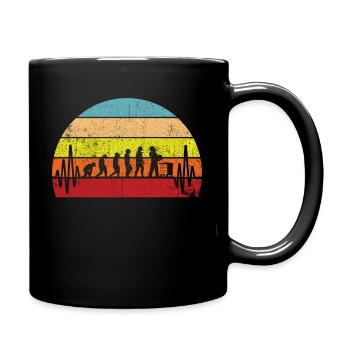 Evolution Imker Shirt - Geschenk Bienenzüchter Imk - Tasse einfarbig - Schwarz - Rechts
