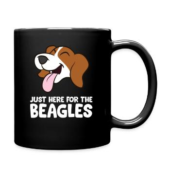 Beagle - Just here for the beagles - Mug uni - noir - Droite