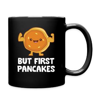 Pancakes Morning Breakfast Pancake Maker But - Full Colour Mug - black - Right