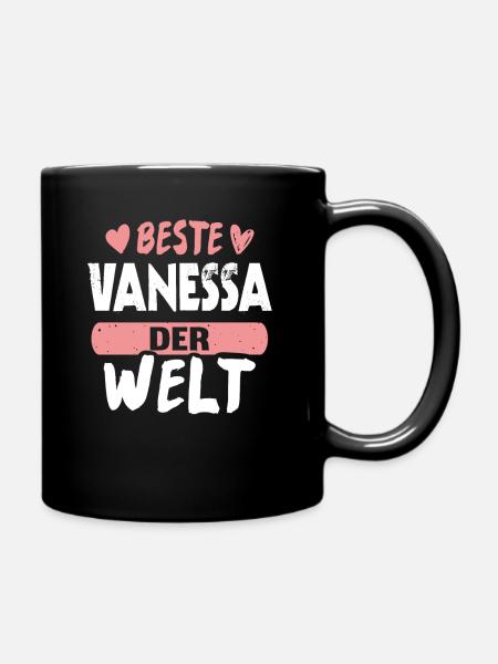 Beste Vanessa der Welt - Tasse einfarbig - Schwarz