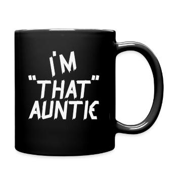 Je suis cette tante - Mug uni - noir - Droite
