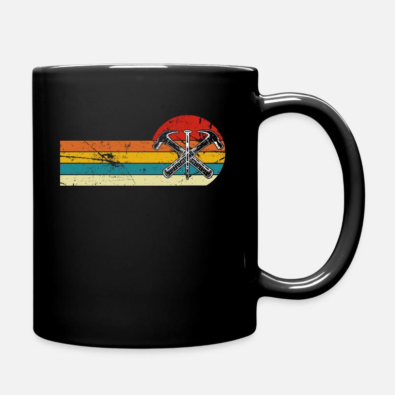Drôle de dicton de toiture - Couvreur - Mug uni - noir