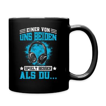 Lustiger Teenager Gaming Spruch - Gamer Jungs - Tasse einfarbig - Schwarz - Rechts