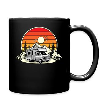 Camping Camper Campen - Full Colour Mug - black - Right