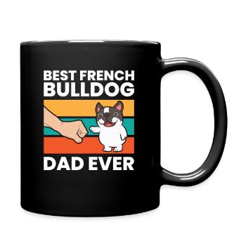 Best French Bulldog Dad Ever - Full Colour Mug - black - Right