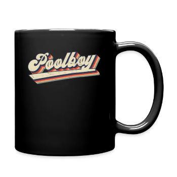 Poolboy Lifeguard Lifeguard Swimming Pool - Full Colour Mug - black - Right