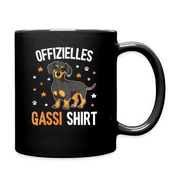 Teckel Hund Spruch - Dachshund & Dackel - Tasse einfarbig - Schwarz - Rechts