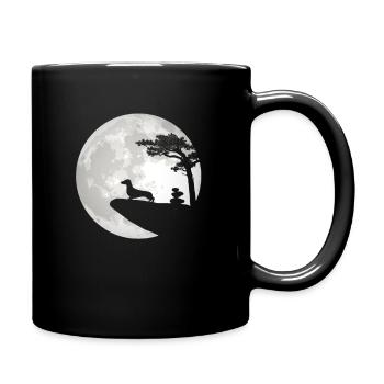 Teckel Dog Saying - Dachshund & Dachshund - Full Colour Mug - black - Right