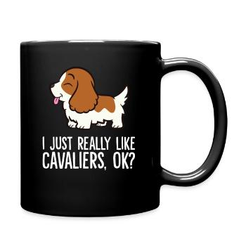 J’aime beaucoup Cavaliere, d’accord? Cavalier - Mug uni - noir - Droite